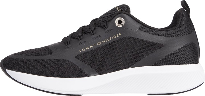Actual product image Tommy Hilfiger Women's Runner Sneaker Active Mesh Trainer Sports Shoes, Black (Black), 38 EU (38)