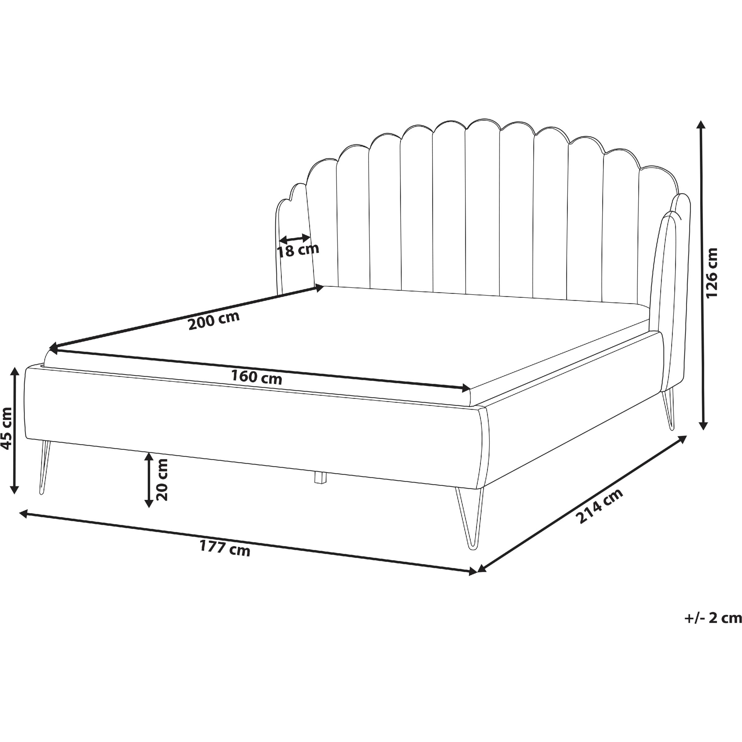Thumbnail - Beliani, Bett, Ambillou (160 x 200 cm)