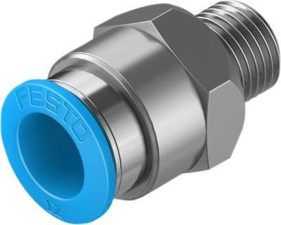 Produktbild Festo Male Connector, R1/4 to 12mm Tube (Rohrverschraubung)