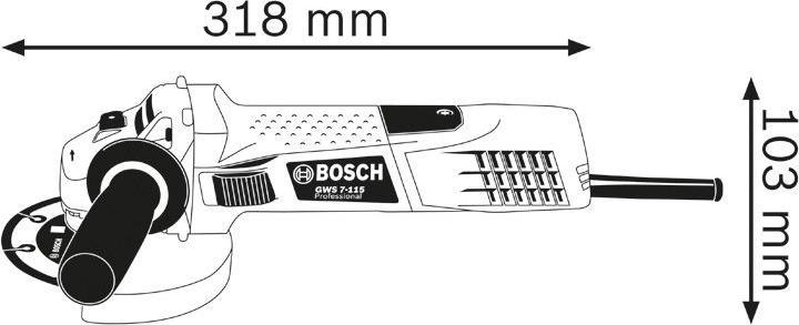 Immagine prodotto Bosch Professional Gws 7-115 (115 mm)