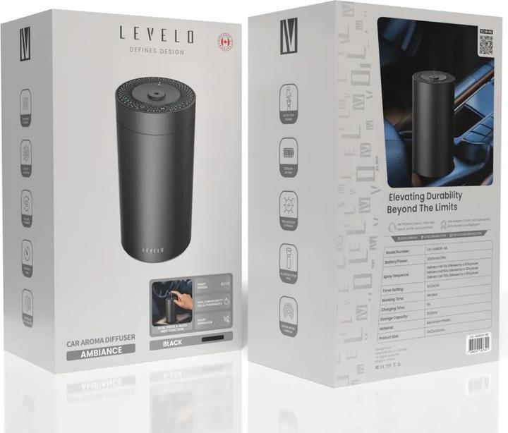 Actual product image Levelo Ambiance Car Aroma Diffuser - Black