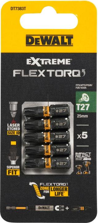 Actual product image DeWalt Screwdriver bit (25mm)