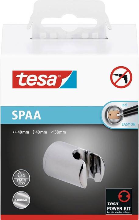 Image du produit tesa Support de douche mural SPAA avec solution adhésive sans perçage