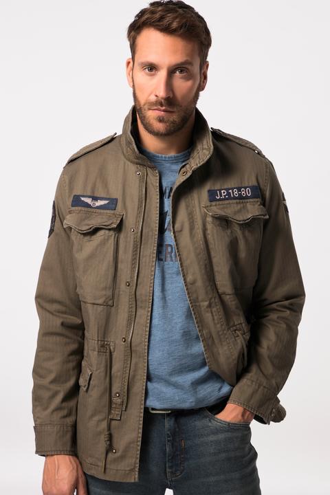 Produktbild JP1880 Fieldjacket, Baumwolljacke, Badges, Vintage Look, bis Gr. 8XL (4XL)