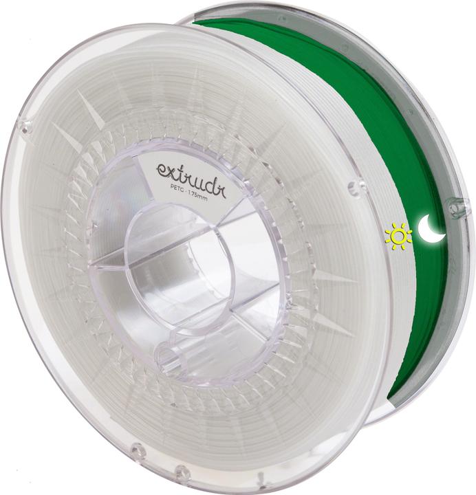 Actual product image Extrudr PETG Glow 1.75 mm 1.100 g (PETG, 1.75 mm, 1.10 g, Transparent)