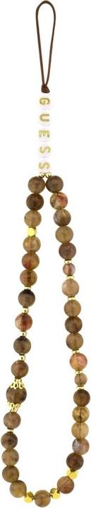 Produktbild Guess PU 4G Metal Logo Strap Back Cover für iPhone 16 Pro Max Braun (Apple iPhone 16 Pro Max)