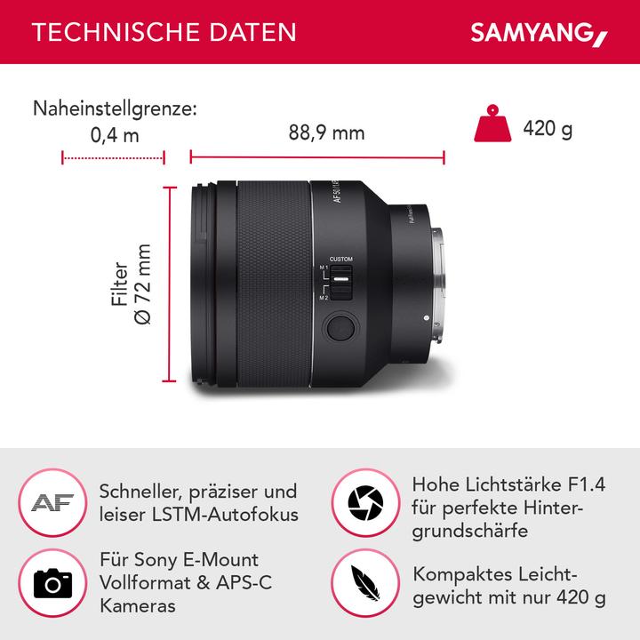 Produktbild Wiltec Samyang (Sony E, Vollformat)