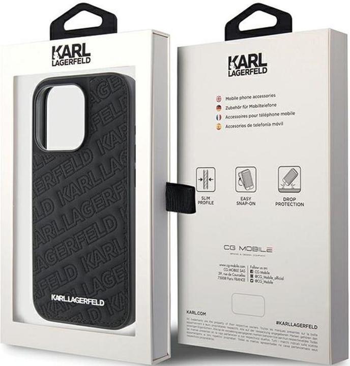 Produktbild Karl Lagerfeld KLHCP15XPQKPMK iPhone 15 Pro Max 6.7" czarny/black hardcase Quilted K Pattern (Apple iPhone 15 Pro Max)