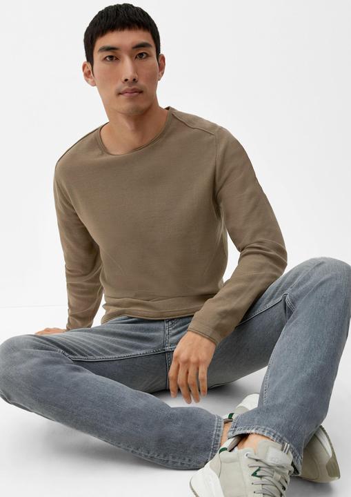 Produktbild s.Oliver Strickpullover Pullover mit Rollsaumblende (S)