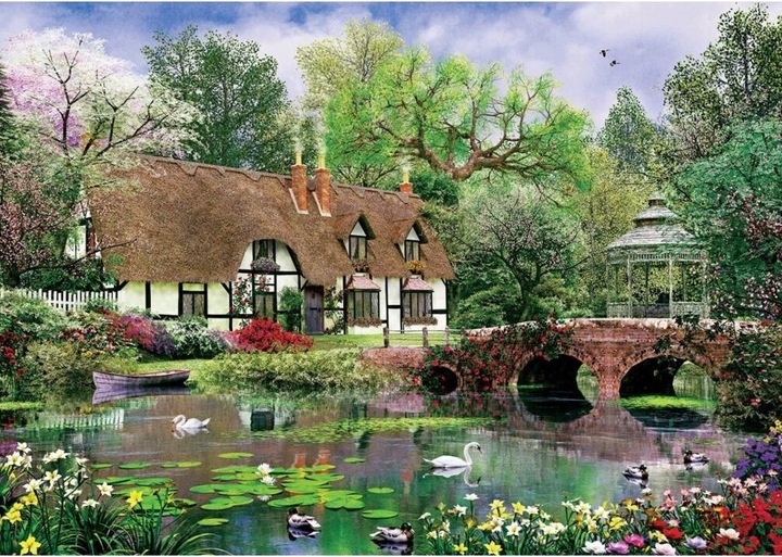 Produktbild Lamberth Puzzle 1000 pieces Lotus Flowers (1000 Teile)