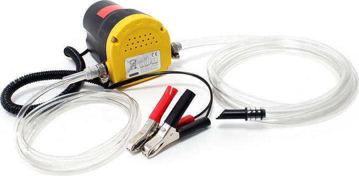 Produktbild Wiltec Ölabsaugpumpe 12V 60W 130x130x85mm 1l/min Absaugpumpe Dieselpumpe Ölpumpe