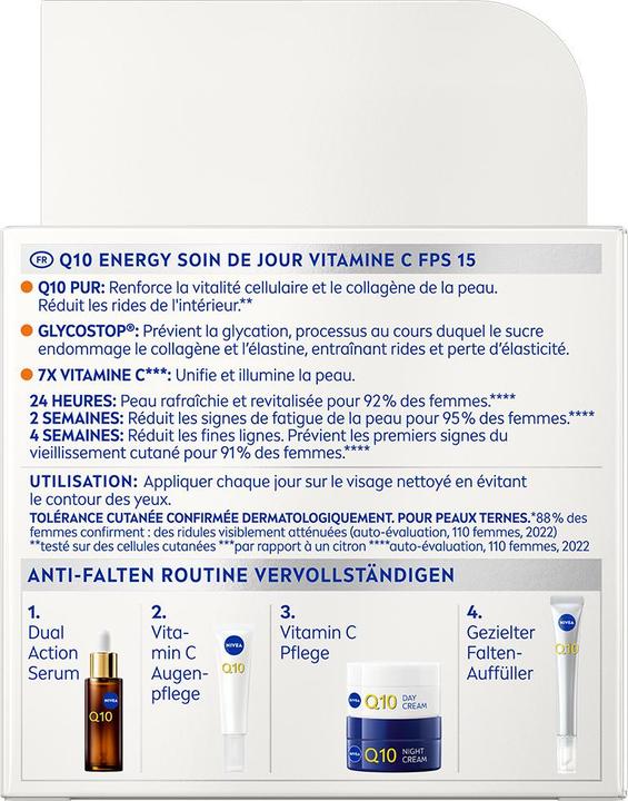Image du produit NIVEA Q10 Energy Anti-Falten Tagespflege LSF 15 (50 ml, Crème de jour, SPF 15)