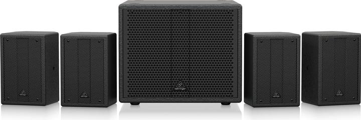 Behringer SAT 1004 BUNDLE Zestaw nagłośnieniowy (1xSAT1008 + 4xSAT1004) (Passiv, Aktiv, 1x 600 W)
