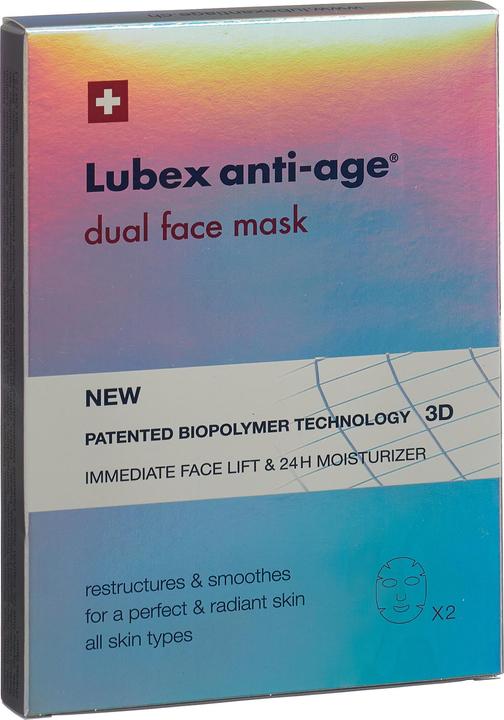 Actual product image Lubex anti-age dual face mask