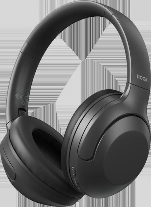 Produktbild Rock - O3 ANC Wireless Headphones RAU0773 - Bluetooth-Kopfhörer, Schwarz (ANC, 15 h, Kabellos)