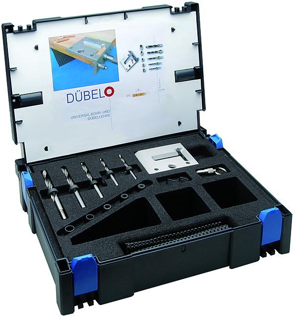 Actual product image Dübelo Universal drilling and dowel gauge (5 mm, 6 mm, 8 mm, 10 mm, 12 mm)