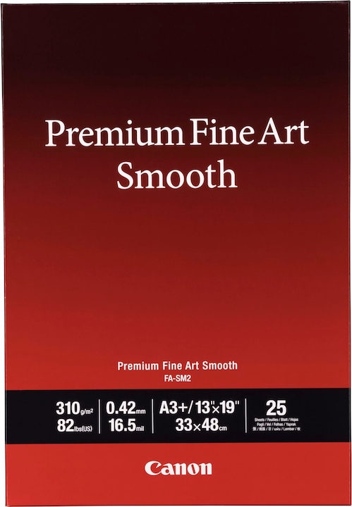 Canon Papier/Premium FineArt Smooth 25 feuilles (310 g/m², A3+, 1 x)