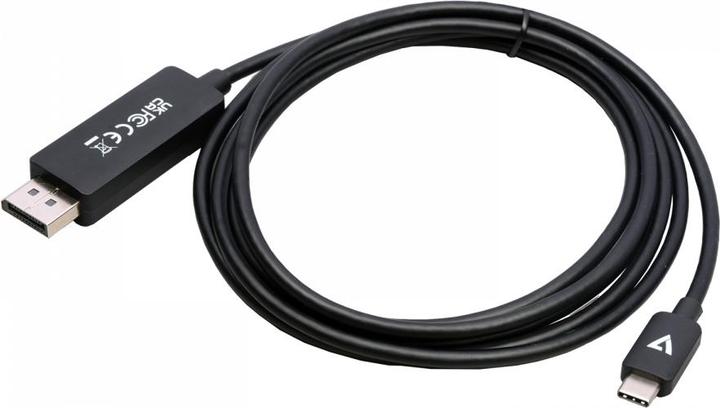 Actual product image V7 USB C – Display Port (2 m, DisplayPort, 1.4)