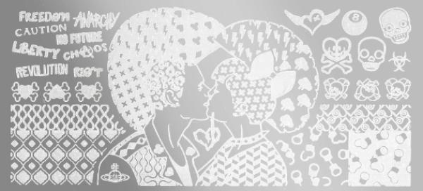 Produktbild GNBLab Nail Art Stamping DER-23