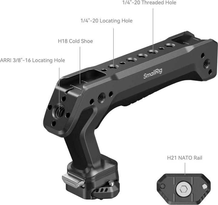 Immagine prodotto SmallRig 5632 HawkLock H21 Quick Release Top Handle (Gabbietta, Impugnatura)