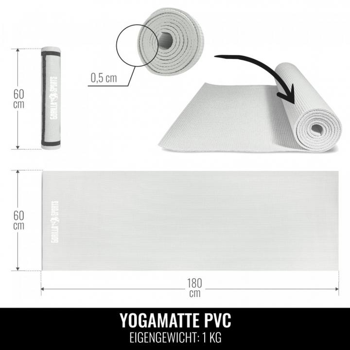 Immagine prodotto Gorilla Sports Tappetino da yoga (5 mm)