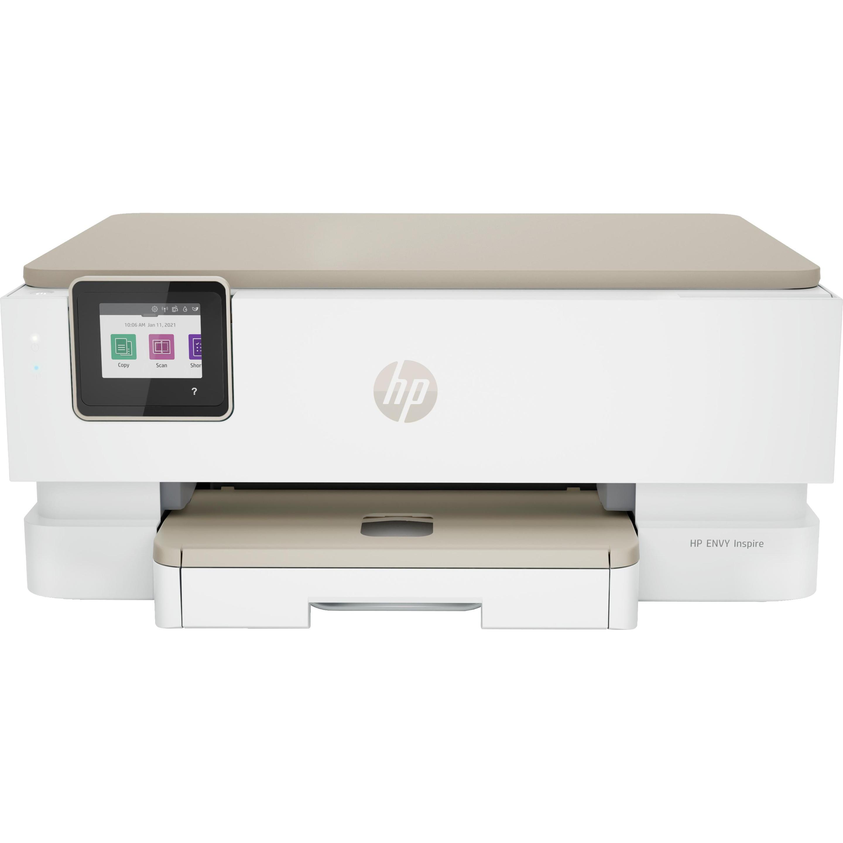 HP Hewlett Packard ENVY Inspire 7224e (Tintenpatrone, Farbe), Drucker, Beige