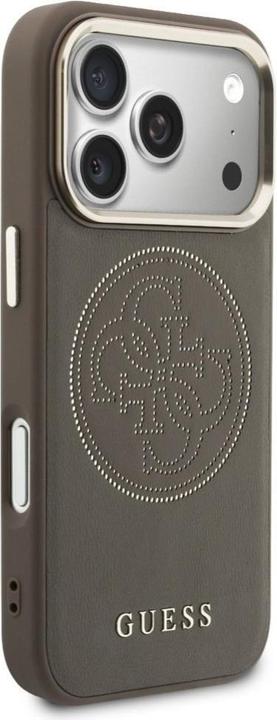 Productafbeelding Guess Etui Perforated 4G MagSafe do iPhone 17 Pro brązowy (Apple iPhone 17 Pro)