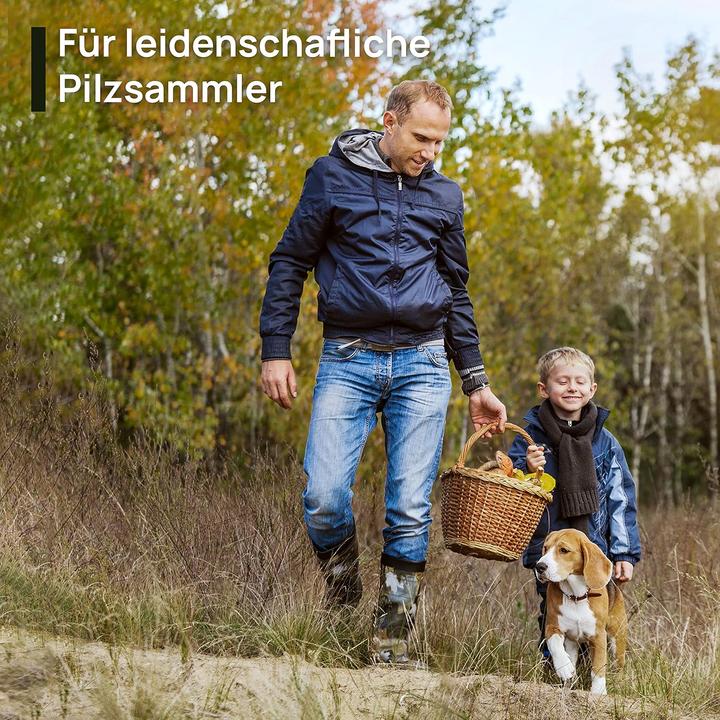 Actual product image Jobukam Pilzmesser mit Bürste und geschwungenem Griff