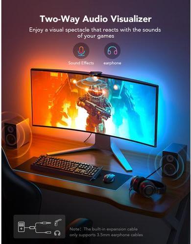 Productafbeelding Govee Pro Gaming Light DreamView G1, RGBIC, WiFi (RGBIC, 150 cm, Interieur)