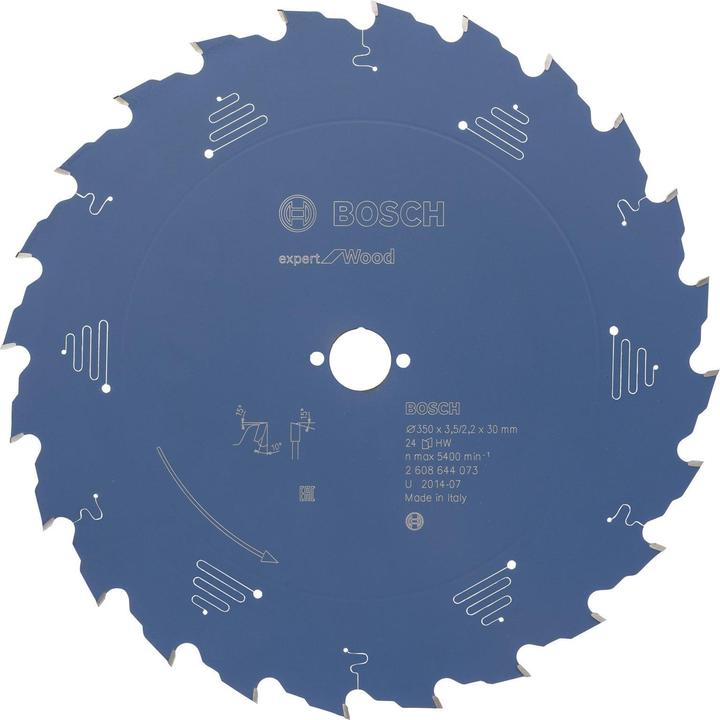 Produktbild Bosch Professional Zubehör Kreissägeblatt Expert for Wood, 350 x 30 x 3,5 mm, 24