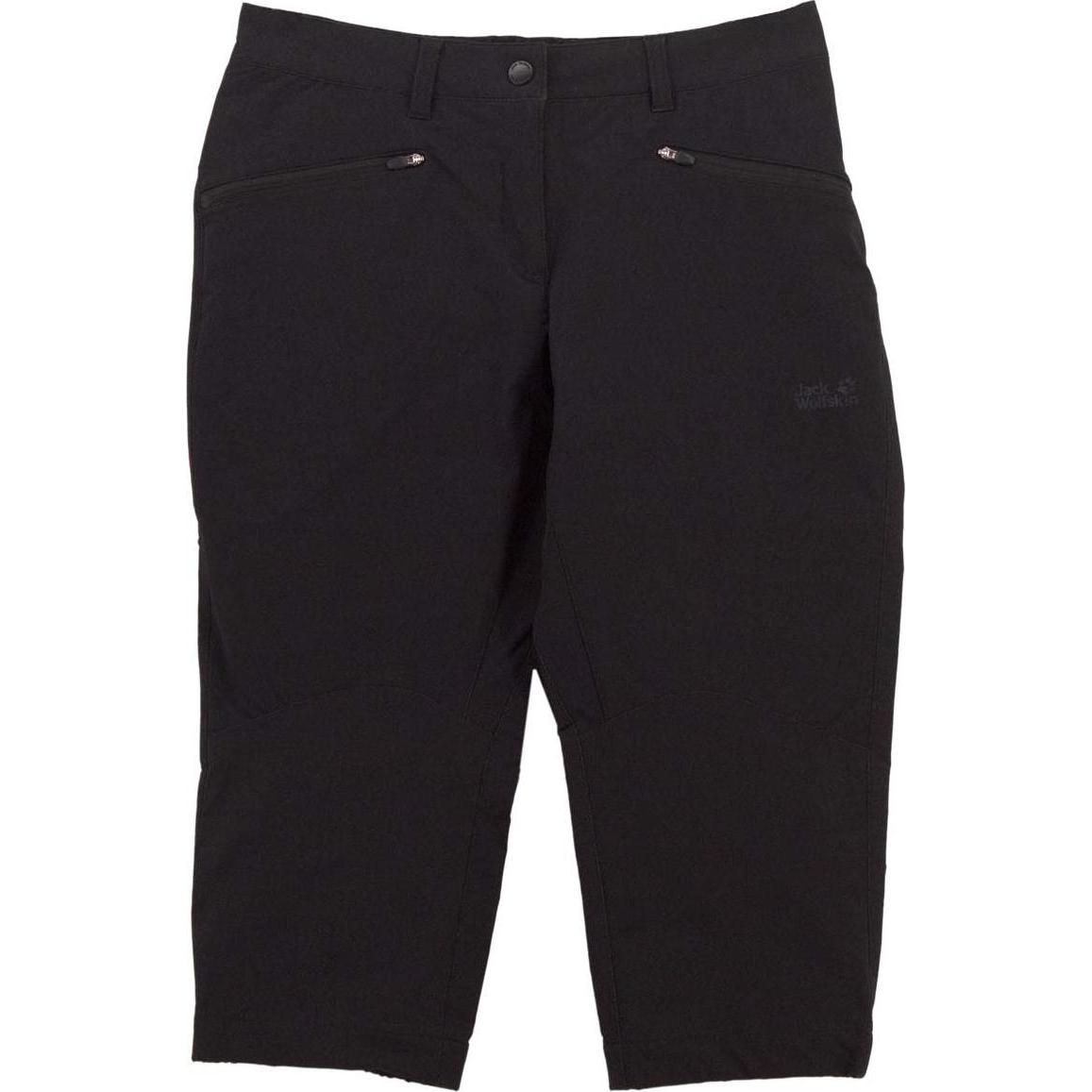 Jack Wolfskin, Damen, Outdoorhose, Pants 3/4 Activate Sky Hose Softshellhos (36), Schwarz, 36