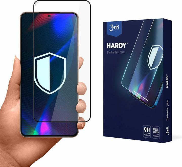 Produktbild 3MK Panzerglas Hardy Galaxy S22 + 5G schwarz (1 Stück, Samsung Galaxy S22+)