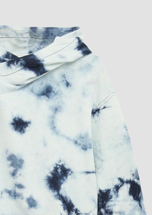 Produktbild s.Oliver Sweatshirt Oversized-Sweatshirt mit Kapuze in Batik-Optik (170, 176)