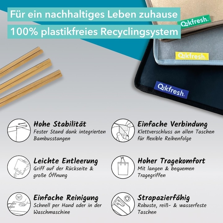 Produktbild Qikfresh Mülltrennsystem Set