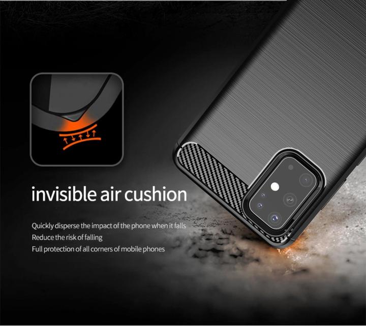 Image du produit Cadorabo TPU Ultra Slim carbon edelstahl Combi Cover (Samsung Galaxy S20+)