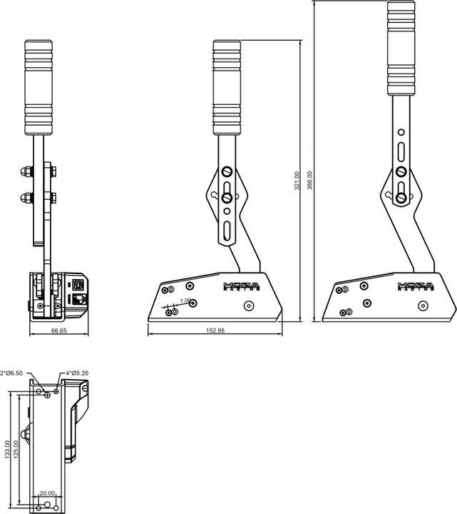 Actual product image Moza HBP Handbrake (PC)