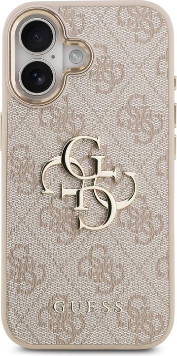 Produktbild Guess Back panel cover Apple iPhone 17 PU Leather 4G Metal Logo Gold Frame MagSafe Case Pink (Apple iPhone 17)