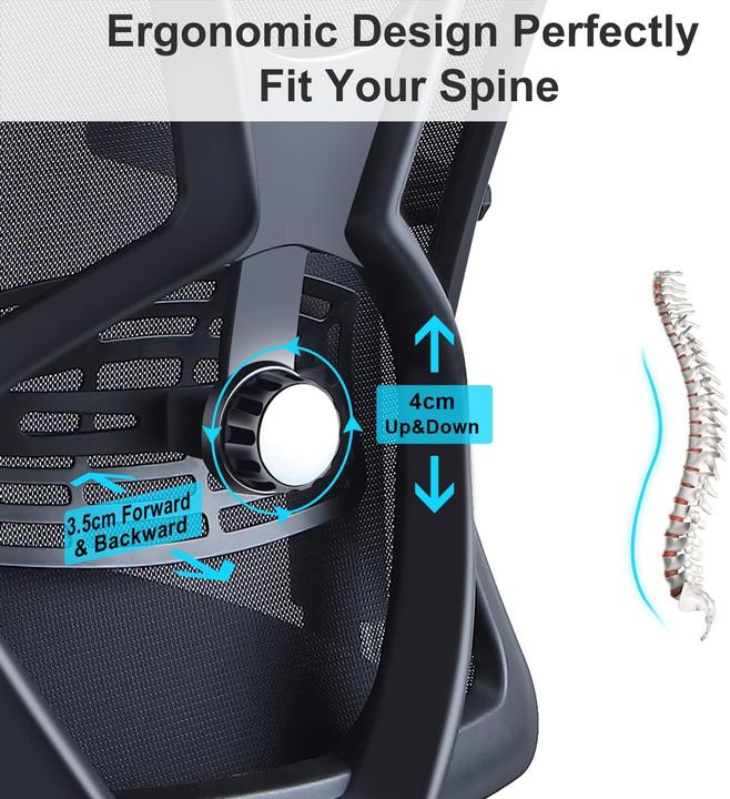 Produktbild Ticova Schreibtischstuhl mit Lendenwirbelstütze