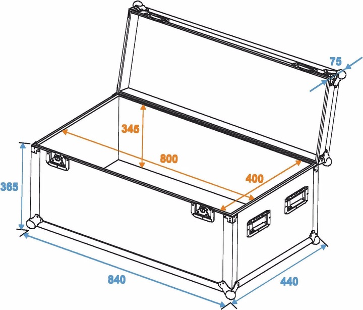 Produktbild Roadinger Universal-Case Profi 80x40x40cm (Universal)