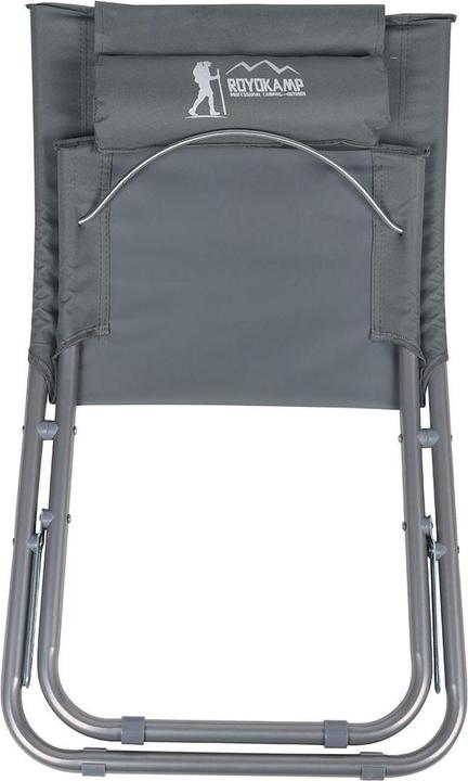 Image du produit Royokamp Chaise de plage pliante, grise