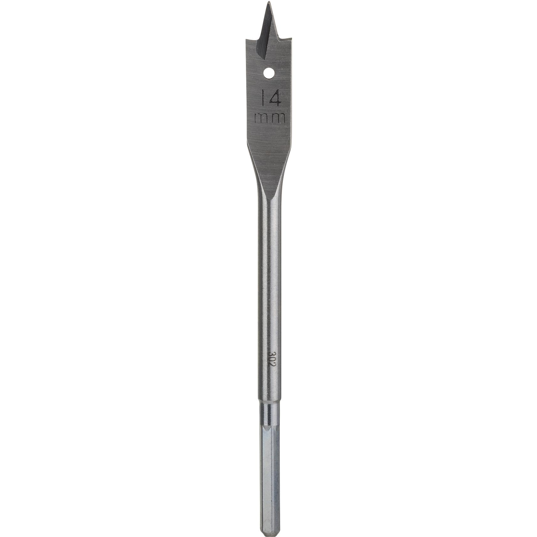 Bosch Zubehör, Bohrereinsatz, Flachfräsbohrer, Sechskant D= 14,0 mm L= 155 mm (14 mm)
