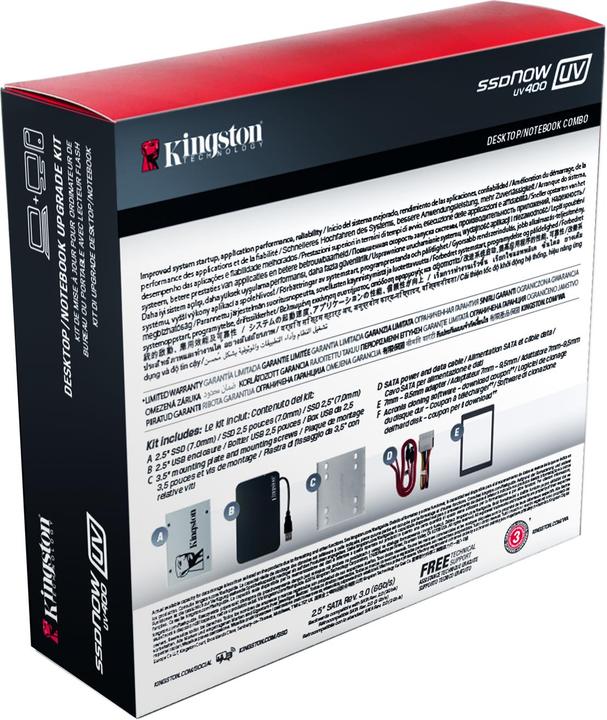Produktbild Kingston UV400 Kit (120 GB, 2.5")
