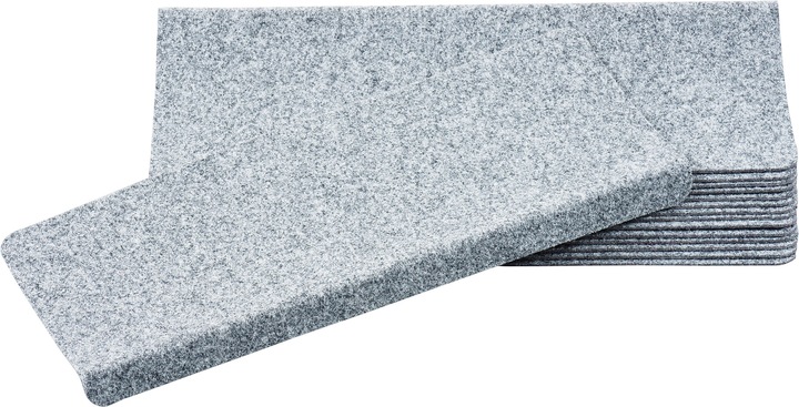Produktbild Pergamon Trend Nadelfilz Stufenmatte Bent 15er-Set (24 x 65 cm)