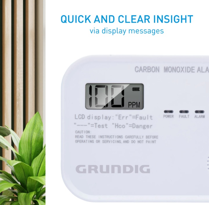 Actual product image Grundig Carbon monoxide detector