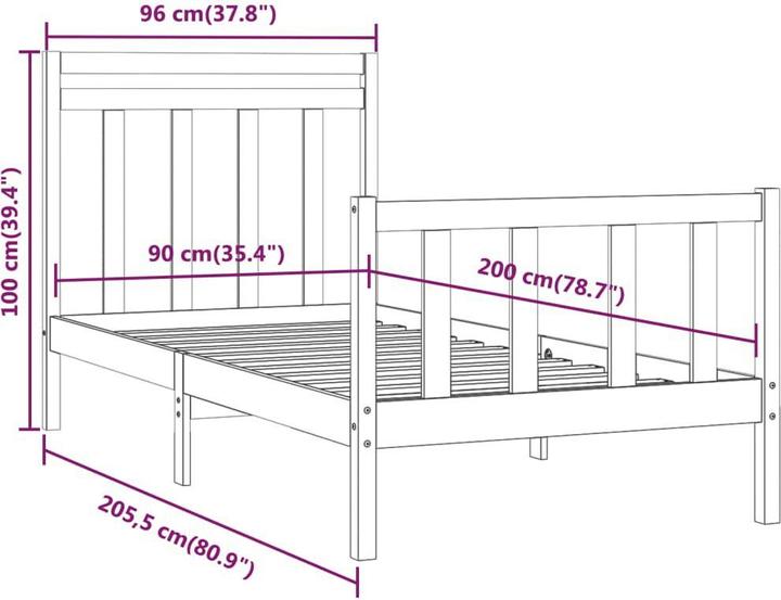 Actual product image vidaXL Ulf (90 x 200 cm)