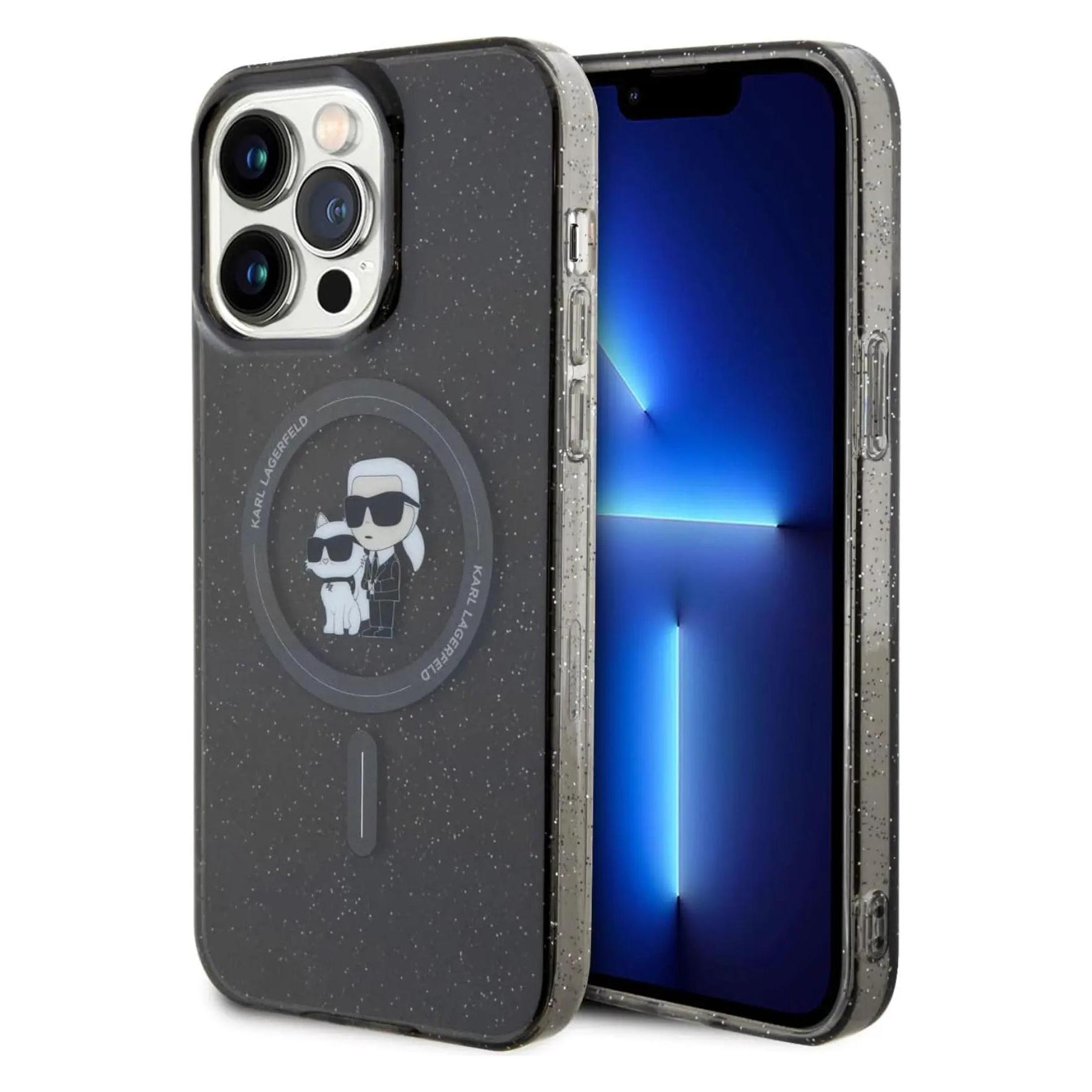 Karl Lagerfeld Hard Case (Apple IPhone 15 Pro Max), Smartphone Hülle, Schwarz