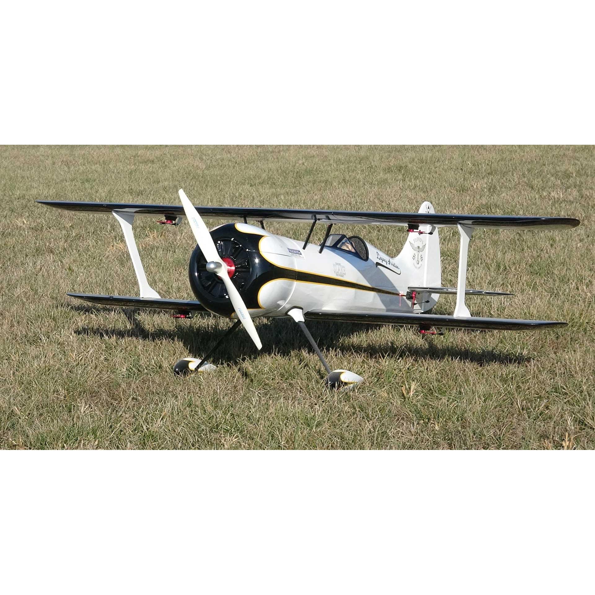 Thumbnail - Legacy Aviation Muscle Bipe 54" Weiss/Schwarz ARF Doppeldecker (Kunstflug)