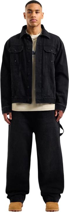 Actual product image AVX Mens Edwards Leather Patch Denim Jacket (S)