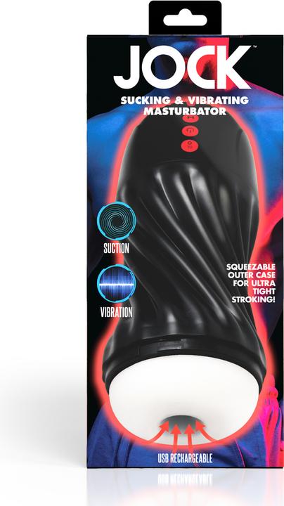 Actual product image Curve Toys Sucking and Vibrating Masturbator - Black