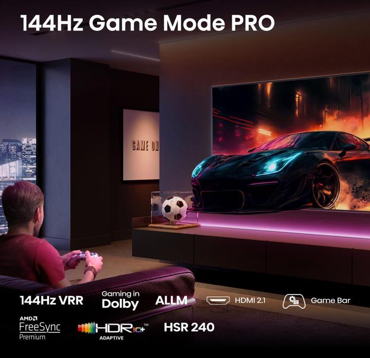 Actual product image Hisense TV 65E77Q PRO (65", QLED, 4K, 2025)